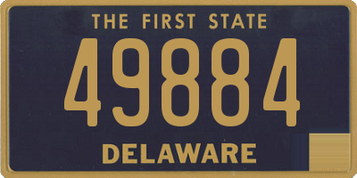 DE license plate 49884