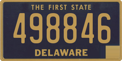 DE license plate 498846