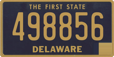 DE license plate 498856