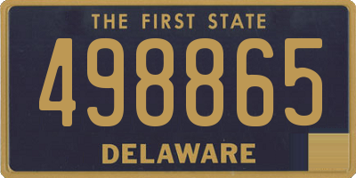 DE license plate 498865
