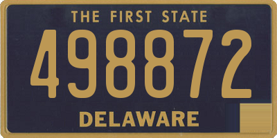 DE license plate 498872