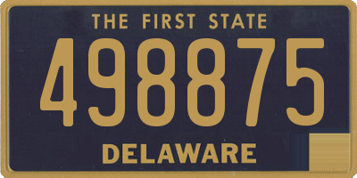 DE license plate 498875