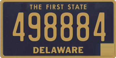 DE license plate 498884