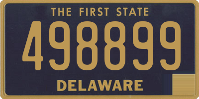 DE license plate 498899
