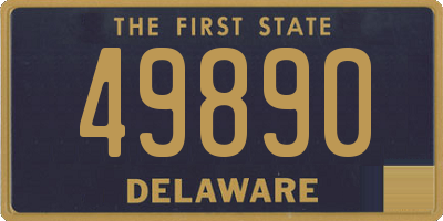 DE license plate 49890