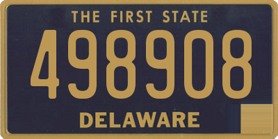 DE license plate 498908