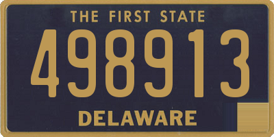DE license plate 498913