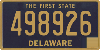 DE license plate 498926