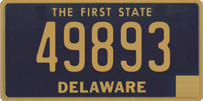 DE license plate 49893