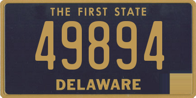 DE license plate 49894