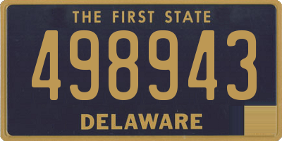 DE license plate 498943
