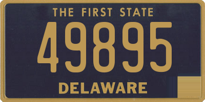 DE license plate 49895