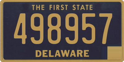 DE license plate 498957