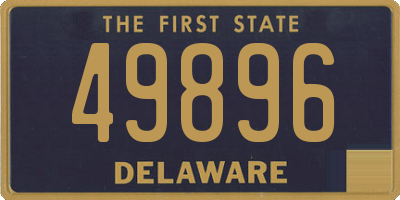 DE license plate 49896