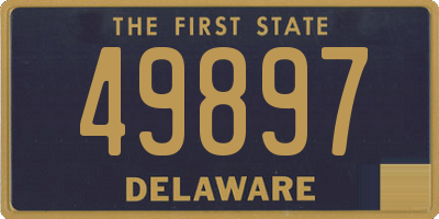 DE license plate 49897