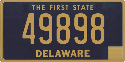 DE license plate 49898