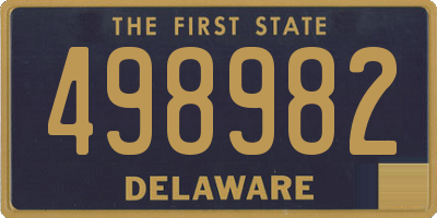 DE license plate 498982