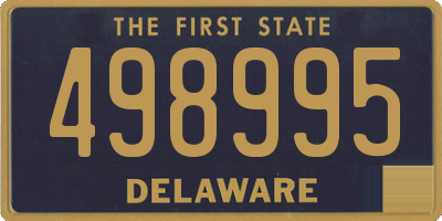 DE license plate 498995