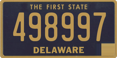 DE license plate 498997