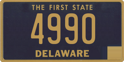 DE license plate 4990