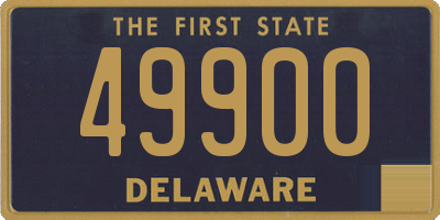 DE license plate 49900