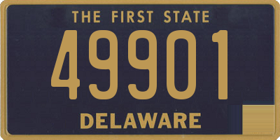 DE license plate 49901