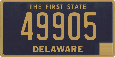 DE license plate 49905