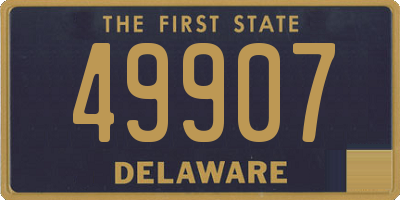 DE license plate 49907