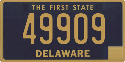 DE license plate 49909