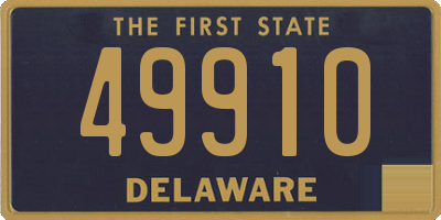 DE license plate 49910