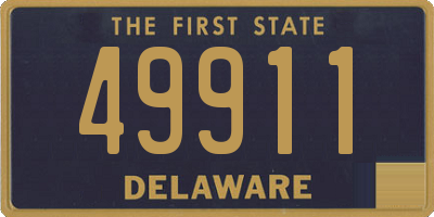 DE license plate 49911