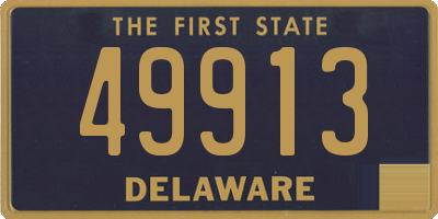 DE license plate 49913