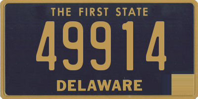 DE license plate 49914