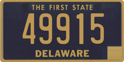 DE license plate 49915