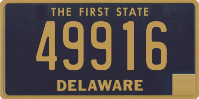 DE license plate 49916