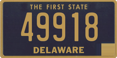 DE license plate 49918