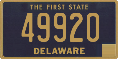 DE license plate 49920