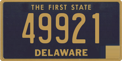 DE license plate 49921