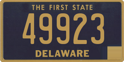 DE license plate 49923