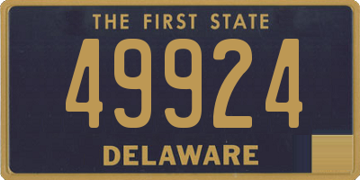 DE license plate 49924