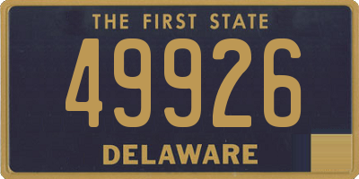 DE license plate 49926