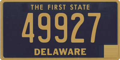 DE license plate 49927