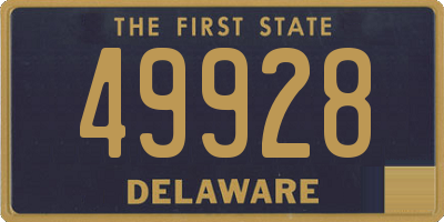 DE license plate 49928