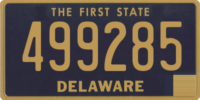 DE license plate 499285