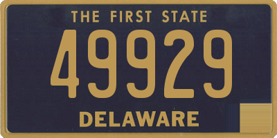 DE license plate 49929