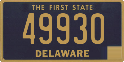 DE license plate 49930