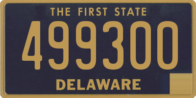 DE license plate 499300