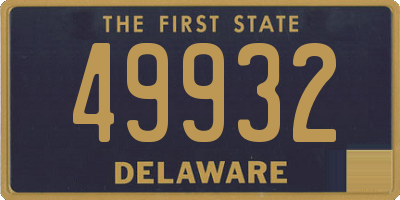 DE license plate 49932