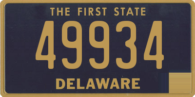 DE license plate 49934