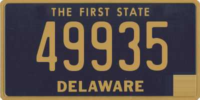 DE license plate 49935